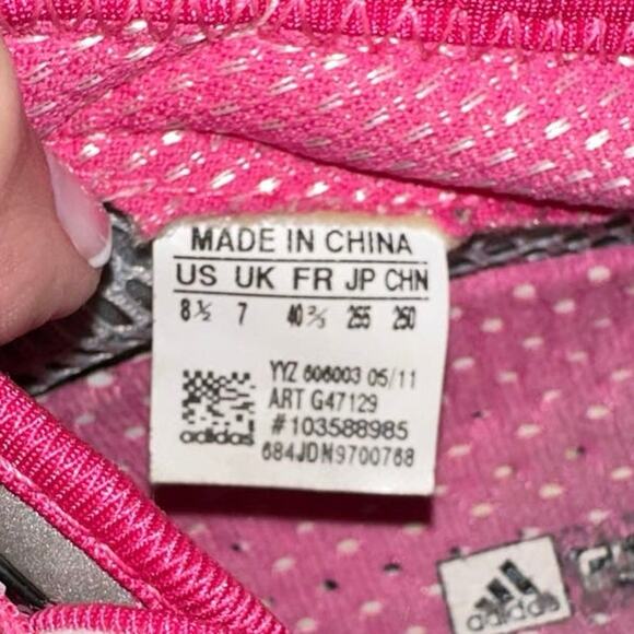 Adidas Climacool Oscillation Women's‎ 8.5 Silver/Pink Mesh Running Sneakers - Picture 6 of 7